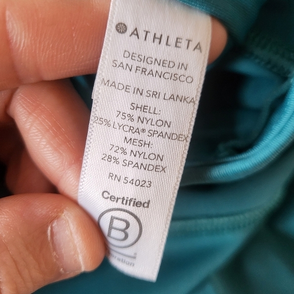 VGUC Athleta Lightening 7/8 Tight Bullard Teal Green Xsmall - Picture 16 of 16